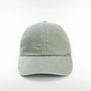 Mango light green embroidered “Whatever” ballcap